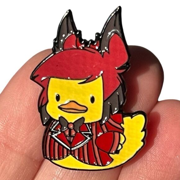 Hazbin Hotel Alastor Rubber Duck Ducky Enamel Pin - Picture 1 of 6